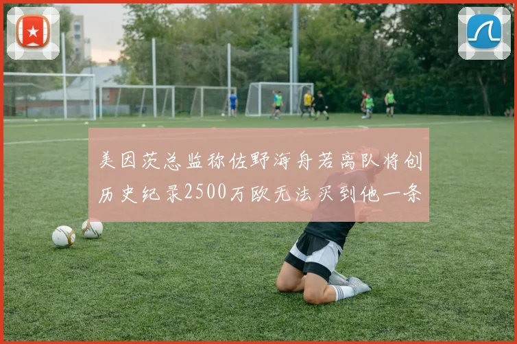 美因茨总监称佐野海舟若离队将创历史纪录2500万欧无法买到他一条腿