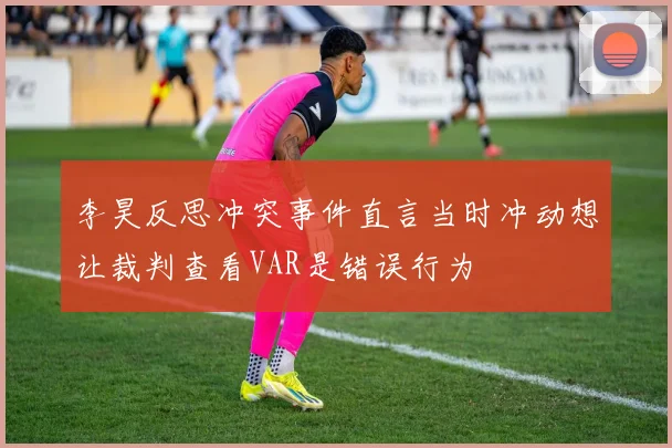 李昊反思冲突事件直言当时冲动想让裁判查看VAR是错误行为